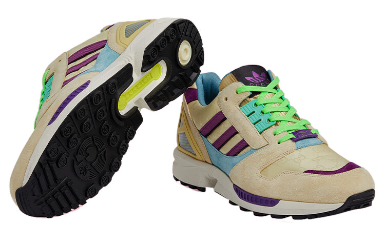 Кроссовки мужские Gucci x Adidas Originals ZX 8000, бежевый — фото 3