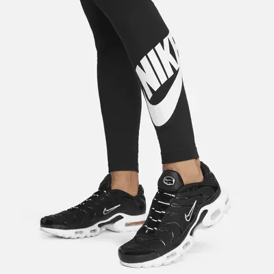 Леггинсы Nike Sportswear Classics, черный/белый — фото 4