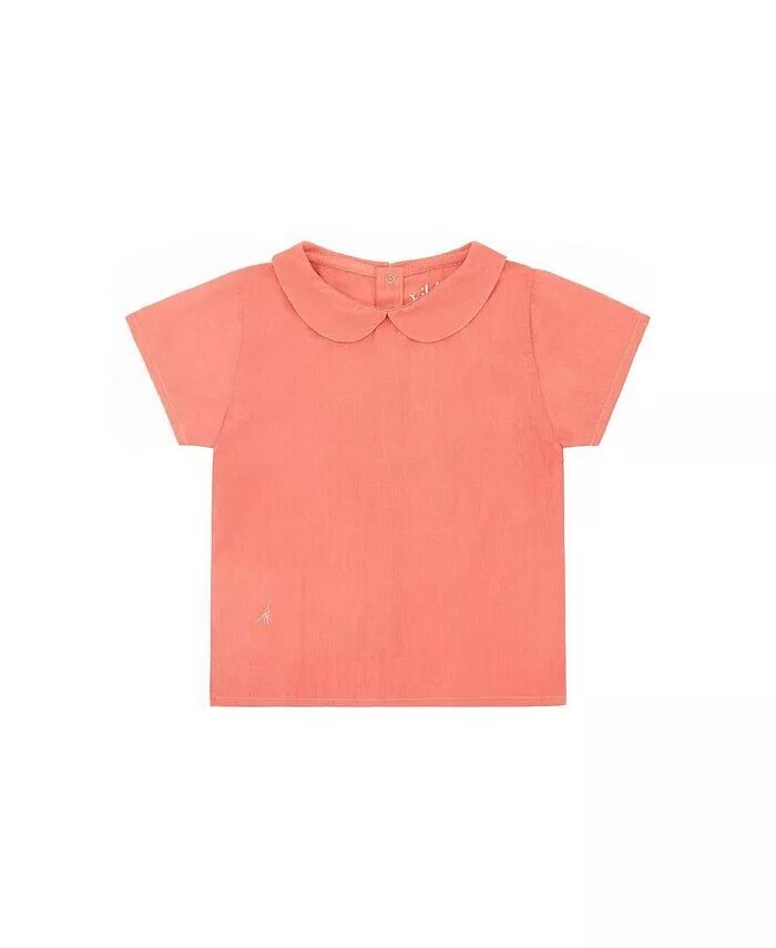 

Рубашка с воротником из органического хлопка для малышей Vild House Of Little, розовый