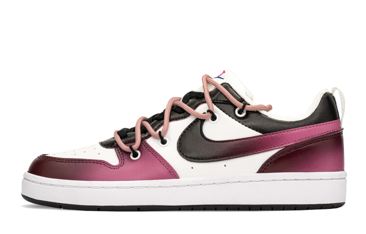 

Кроссовки Nike Court Borough Skateboarding Shoes Women's Low-top Black/purple, фиолетовый