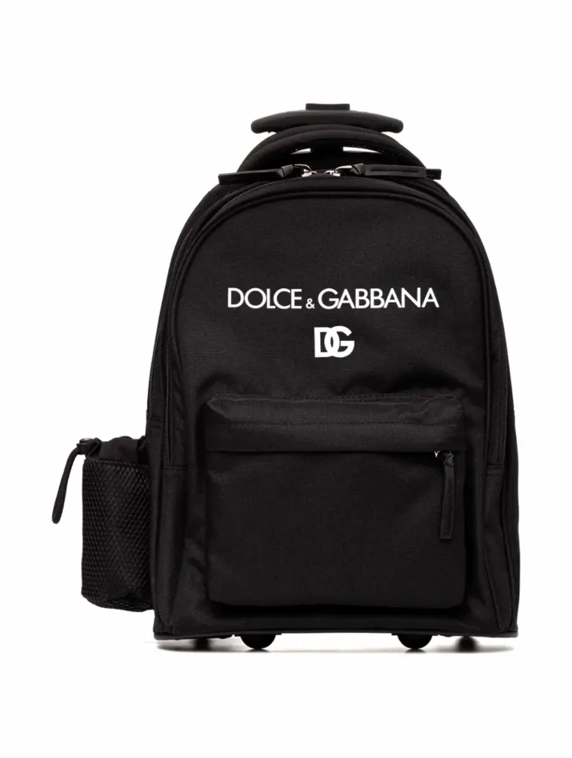 

Текстильный рюкзак с логотипом Dolce&Gabbana, черный
