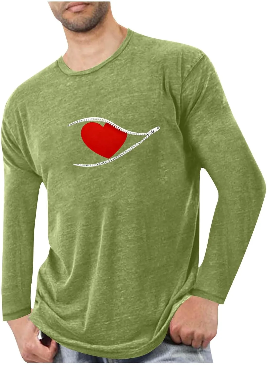 

Мужская футболка с принтом в виде сердечек для тренировок