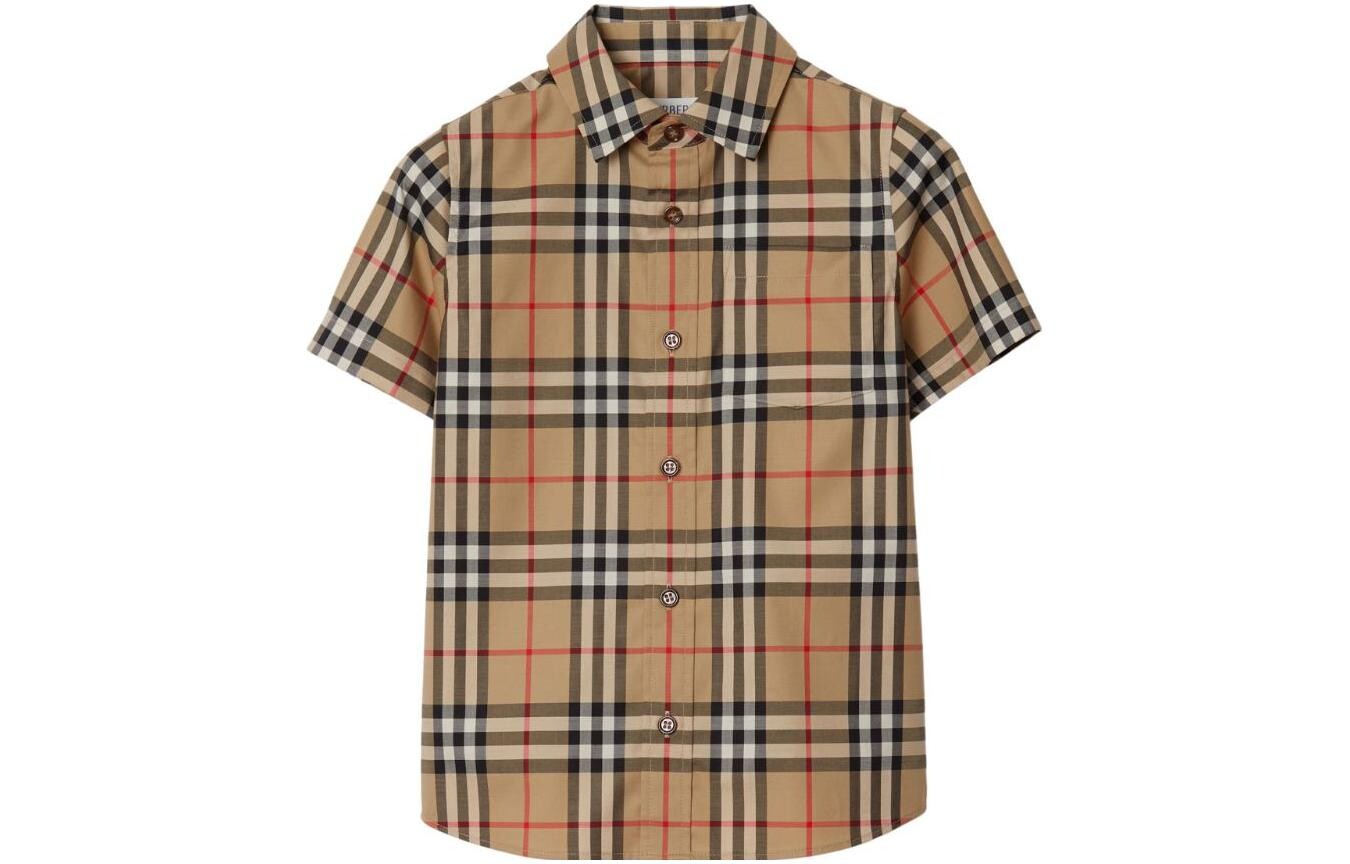 

Детская рубашка Burberry, цвет Beige
