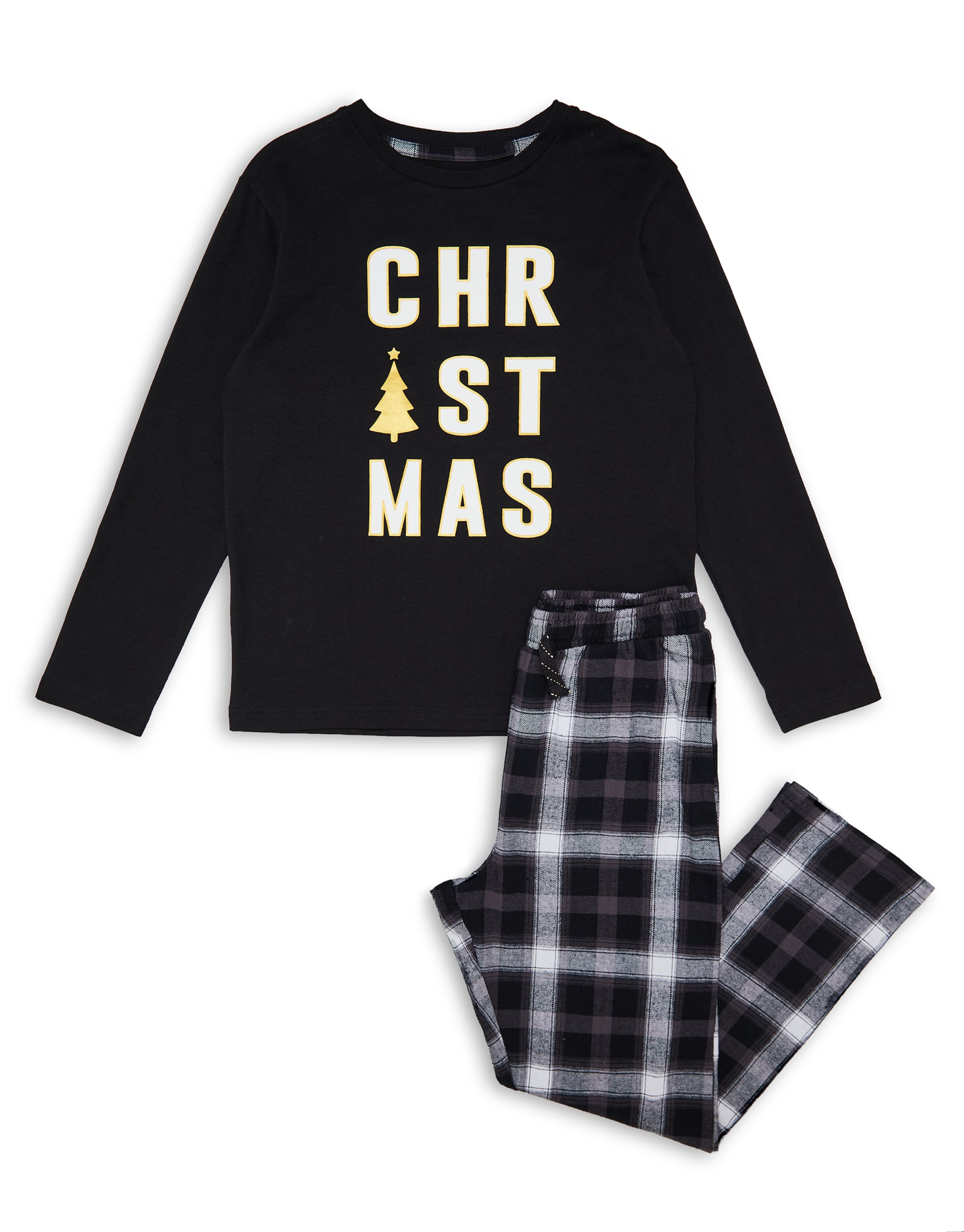 

Threadgirls Пижама 'Christmas Nightwear Harold' в черном цвете