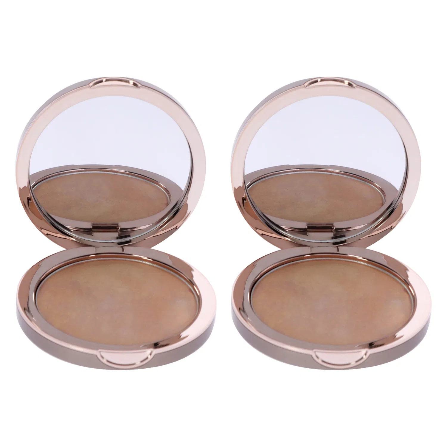 Компактная осветляющая пудра Pure Light Compact Illuminating Powder - Aura от Delilah для женщин - 0,34 унции - упаковка из 2 штук, коричневый — фото 2