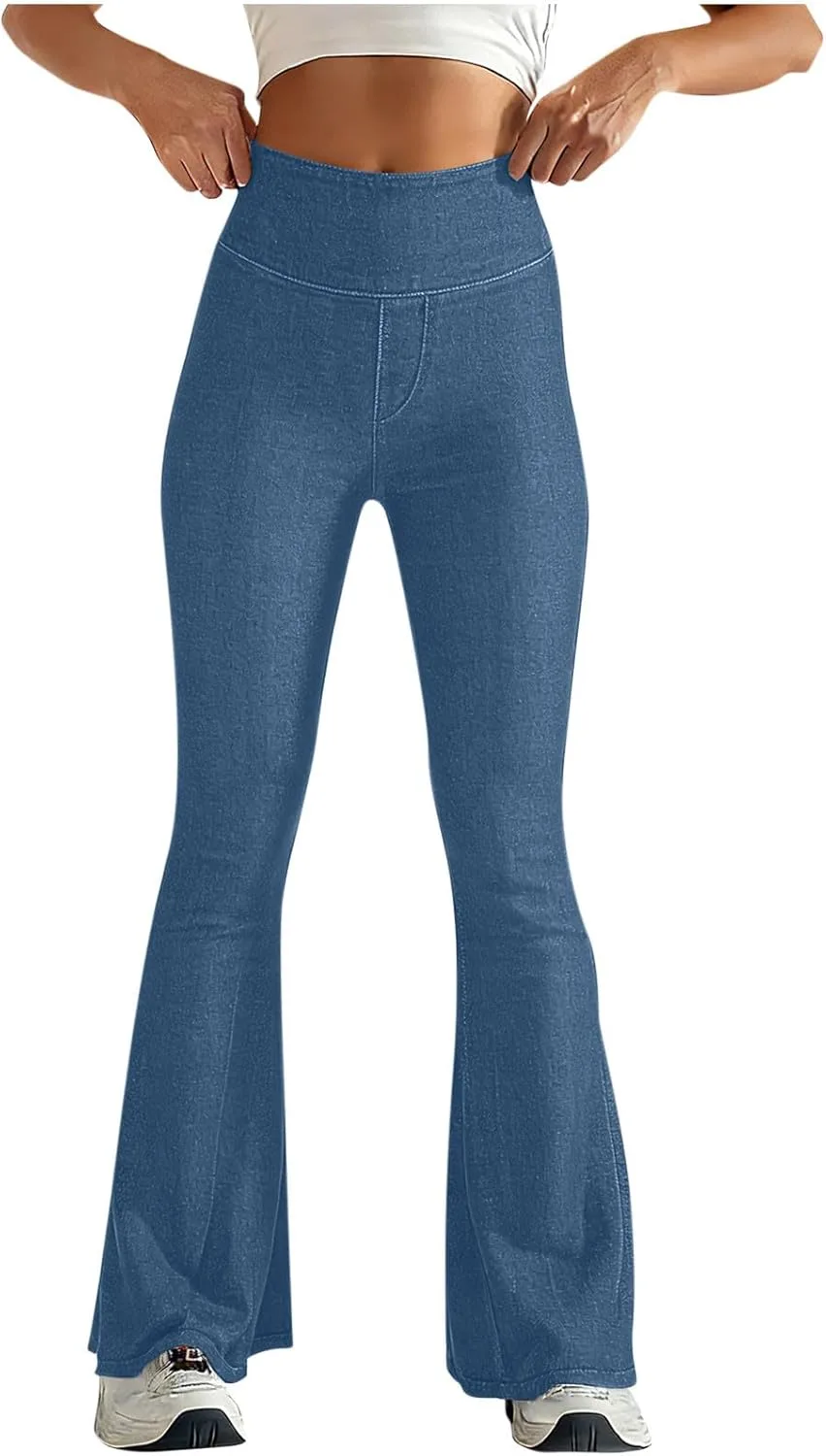 

Джинсы Bell Bottom для женщин High Waist Stretchy Flare с эффектом Tummy Control