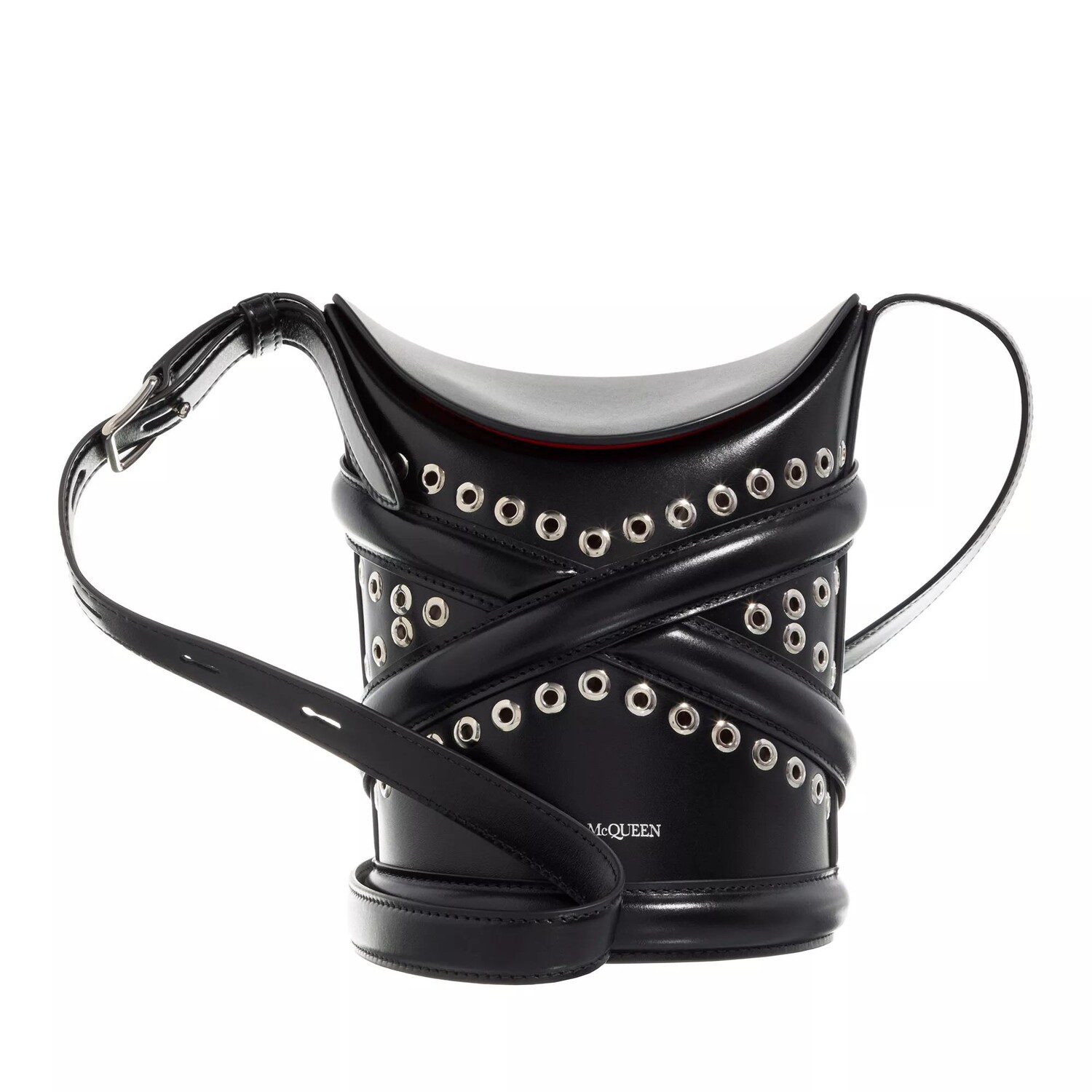 

Маленькая сумка ведро the curve Alexander Mcqueen, черный