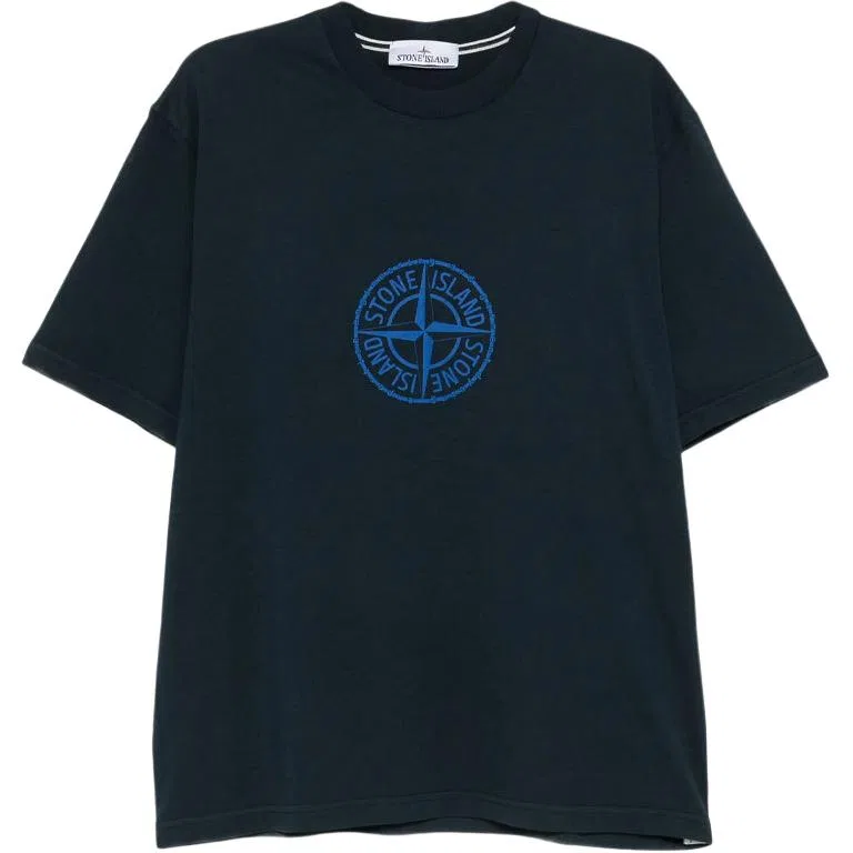 Футболка Compass Printed Regular-Fit STONE ISLAND, Blue