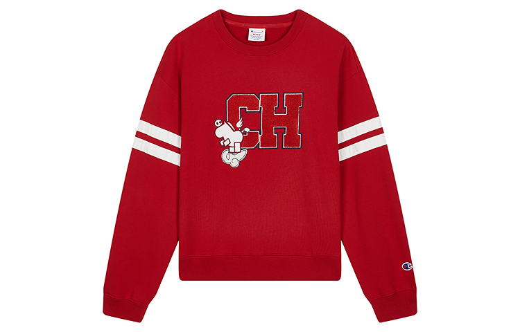 

Champion Женская новогодняя толстовка красного цвета