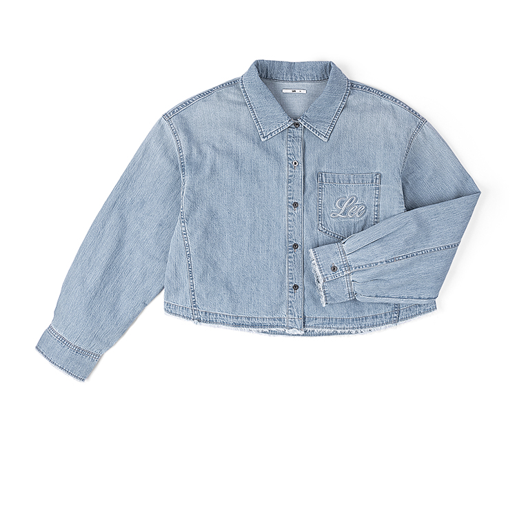 

Lee Женская рубашка светло-голубого цвета