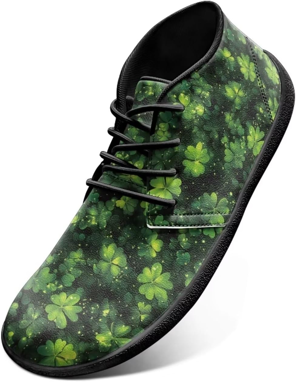 

Мужские кроссовки Jeiento Barefoot Shoes St. Patrick's - удобные прогулочные кроссовки с широким носком для мужчин, Four Fortunateu200C Leaf