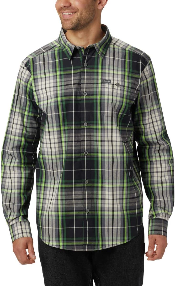 

Мужская рубашка Columbia Boulder Ridge с длинным рукавом, Black Large Tartan