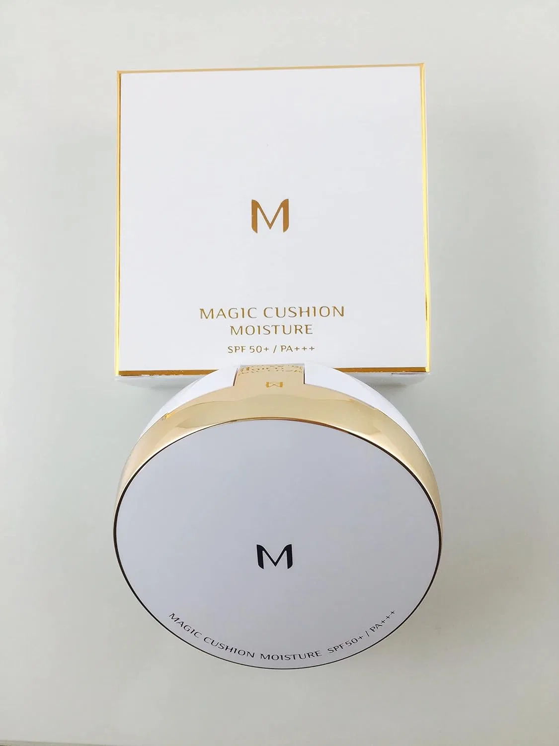 Увлажняющая кушон-основа «Magic Cushion Moist Up SPF50+/PA+++ No.21» от Missha Missha, # 21 Cream — фото 3