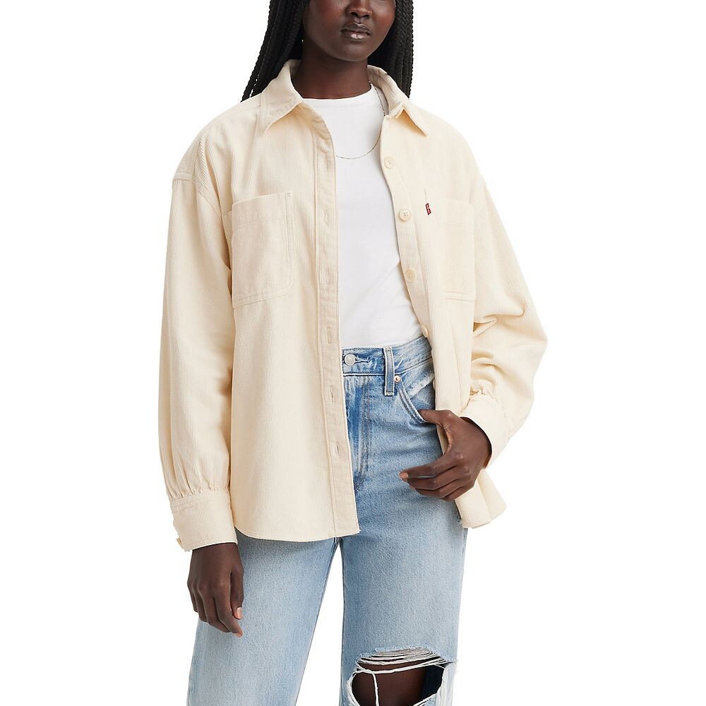 

Женская вельветовая рубашка Levi's Orion, цвет White Swan