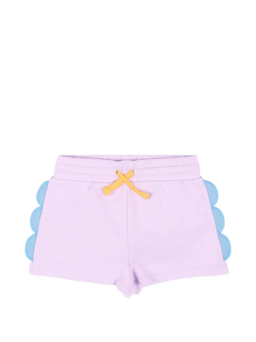 Спортивные шорты с волнистым краем Stella Mccartney Kids, фиолетовый