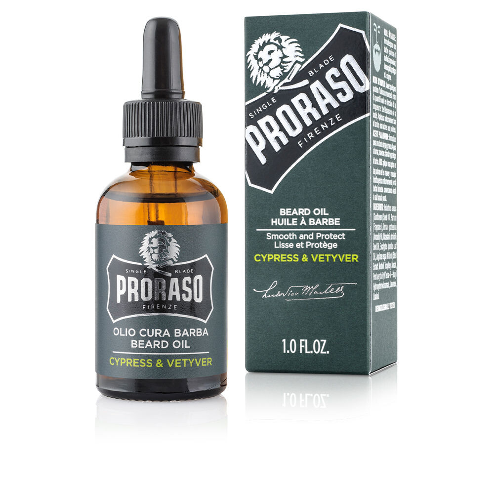 

масло для ухода за бородой Cypress & vetyver aceite para barba Proraso, 30 мл