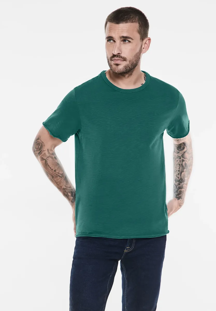 

Футболка STREET ONE MEN из чистого хлопка, зеленый