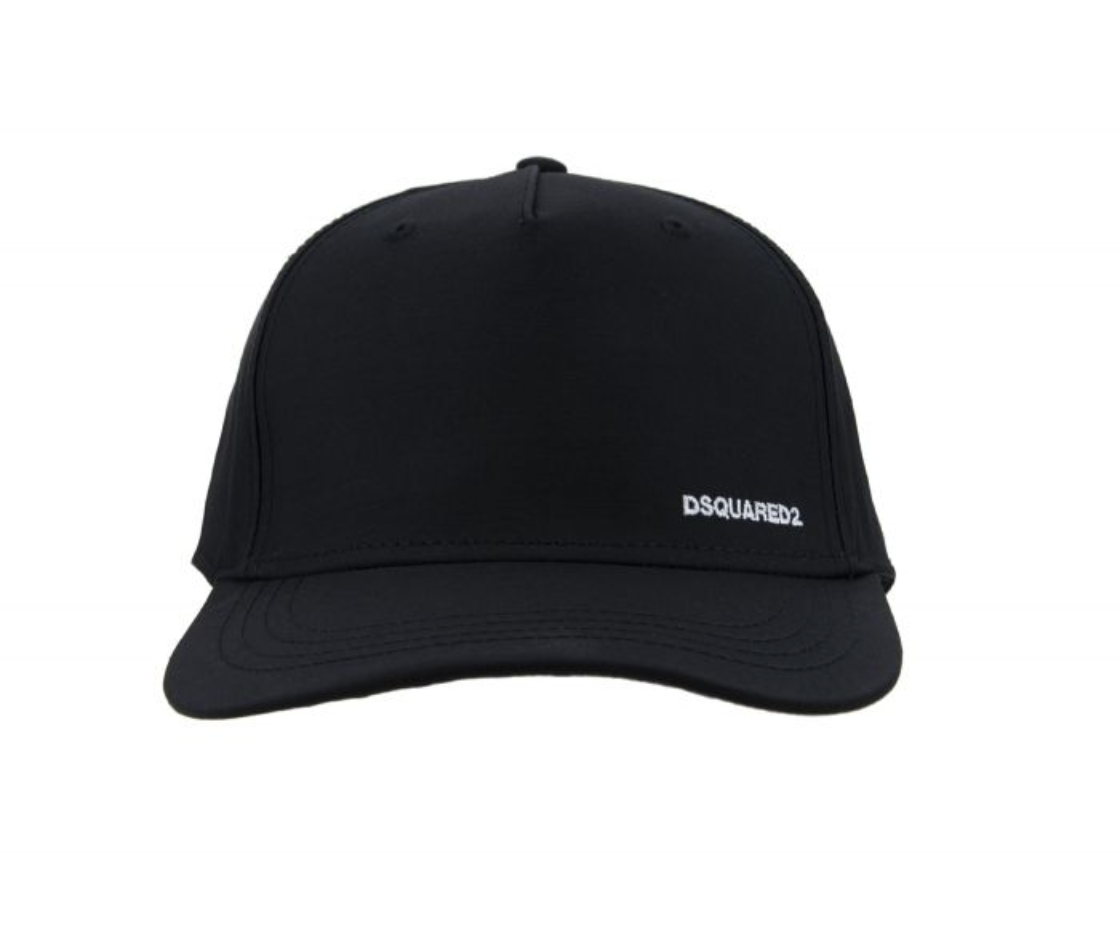 

Вышитая шерстяная шелковая черная шапка Dsquared2