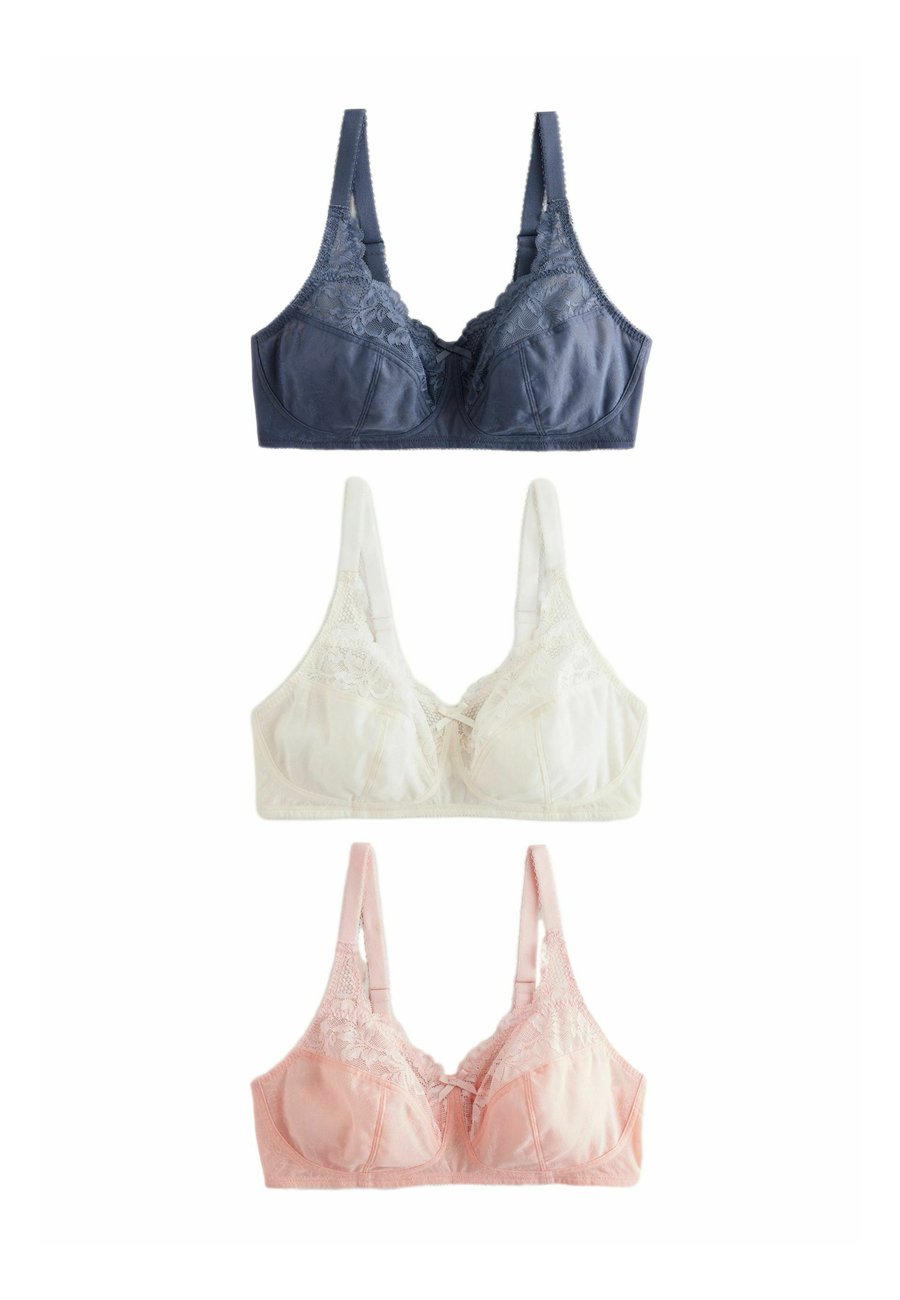 

Бюстгальтер Next TOTAL SUPPORT FULL CUP 3 PACK, Navy Pink Cream/Blue