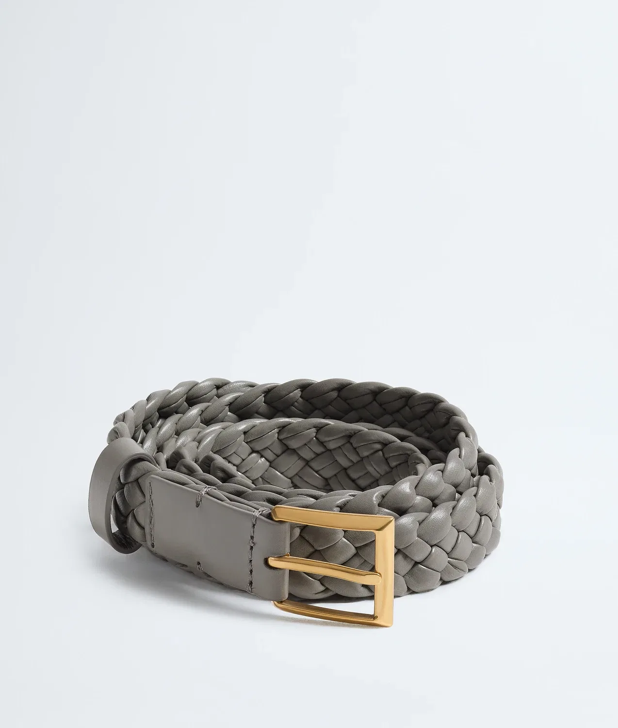 Пояс Со́ло BOTTEGA VENETA, серый