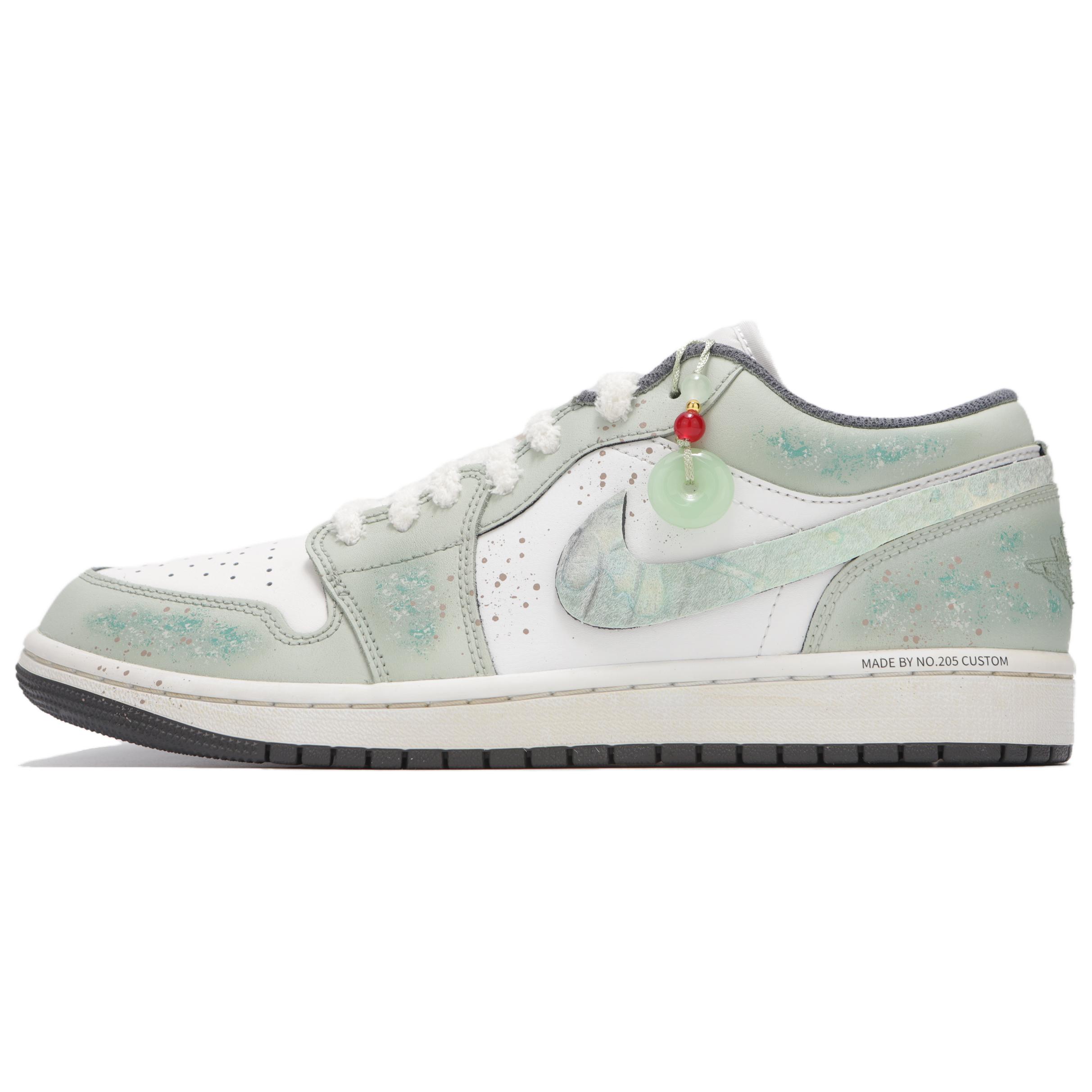 

Jordan Air 1 Abrasion Resistant Low top Vintage Basketball Shoes мужские Lake Green
