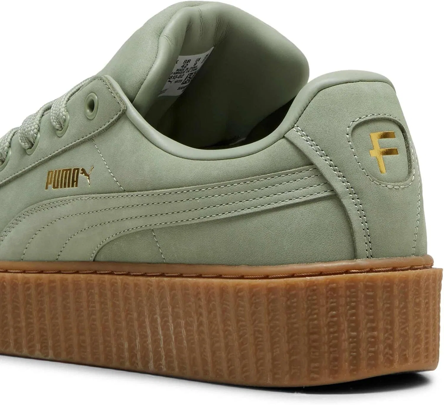 PUMA Кроссовки Creeper PHATTY Nubuck 396813_ Кожаные, зеленые — фото 3
