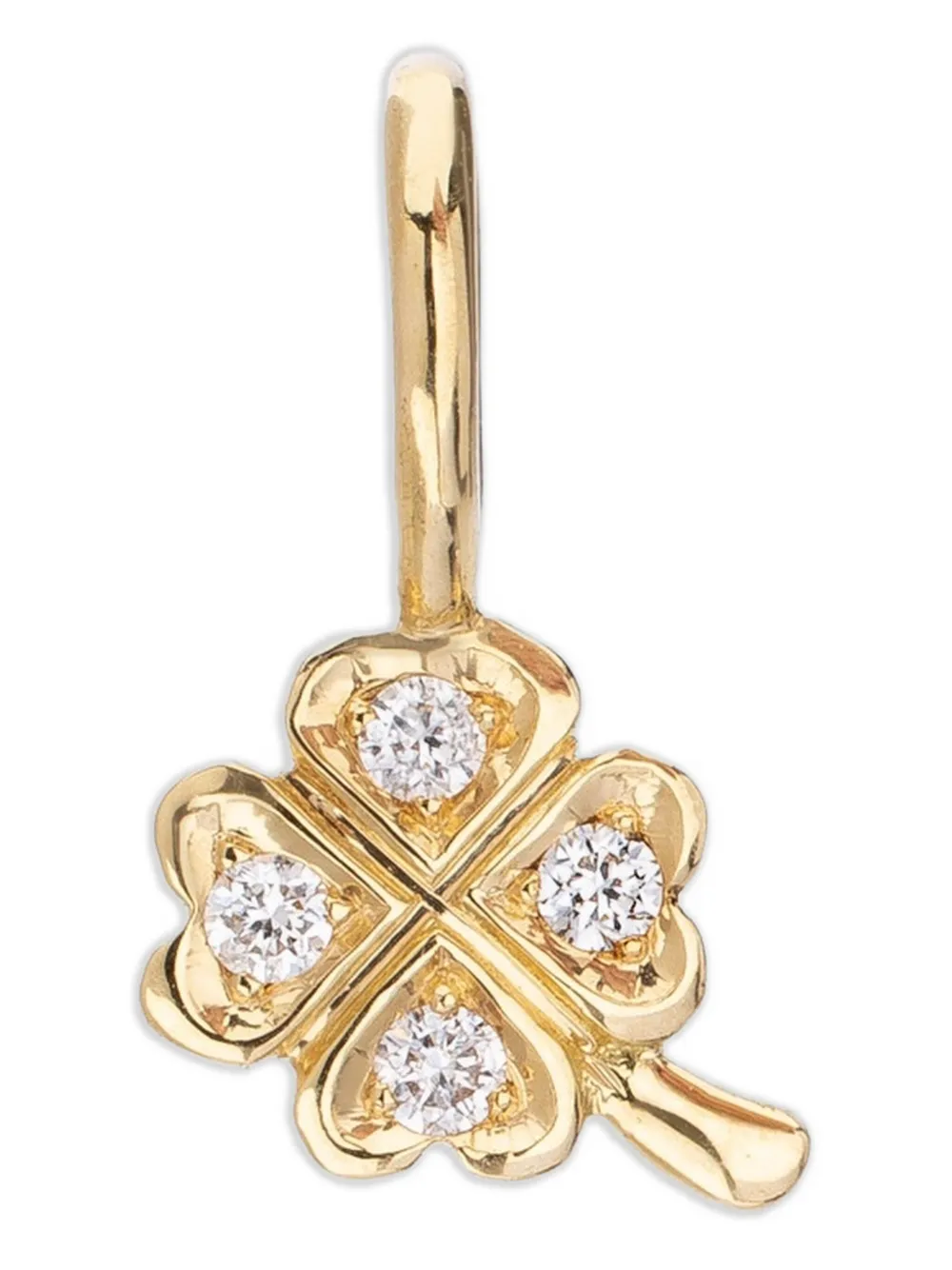 

18K yellow gold Clarisse Trèfle diamond pendant We by WHITEbIRD, желтый