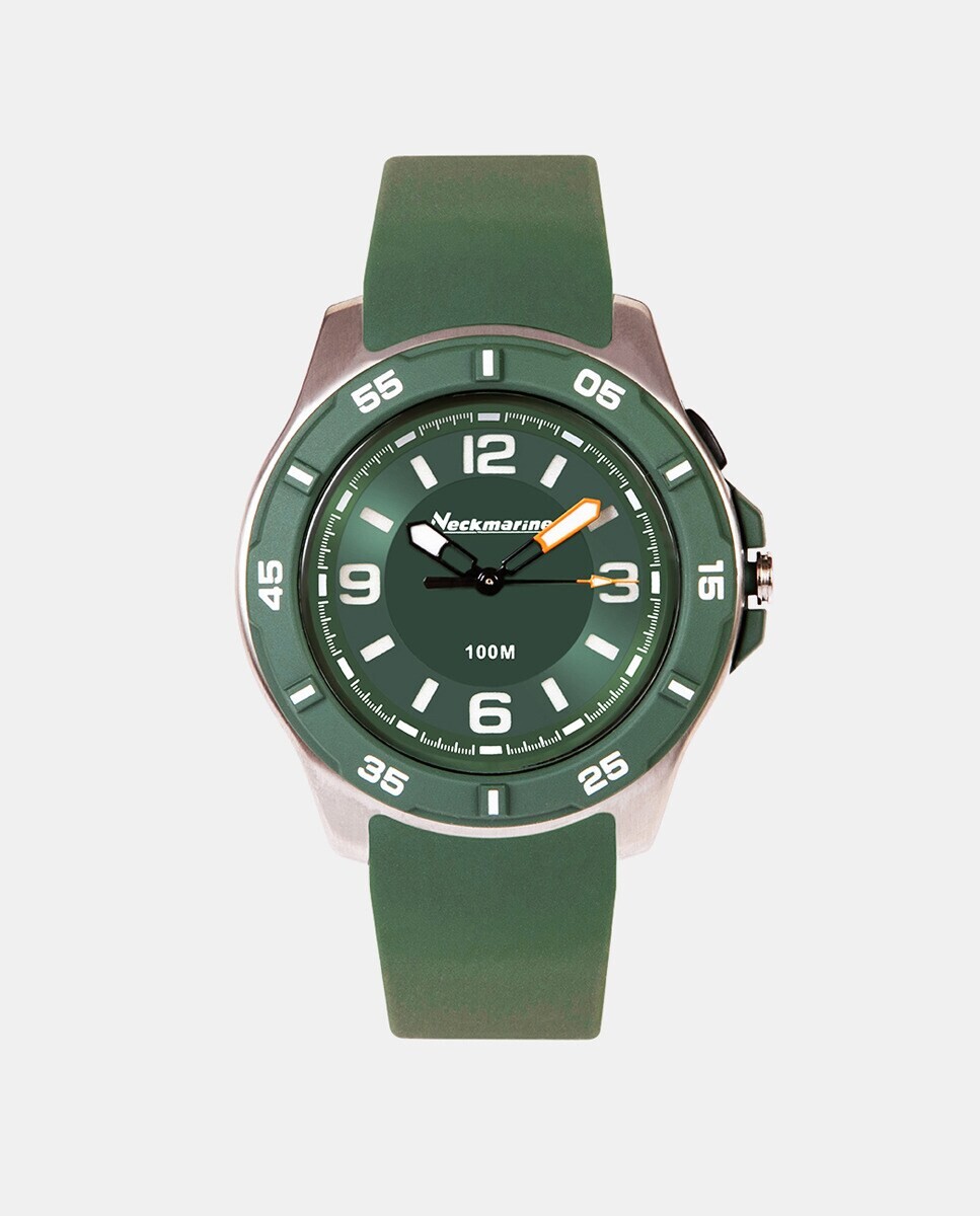 

X-Treme NM-X1688M10 Мужские часы из зеленого каучука Neckmarine, зеленый
