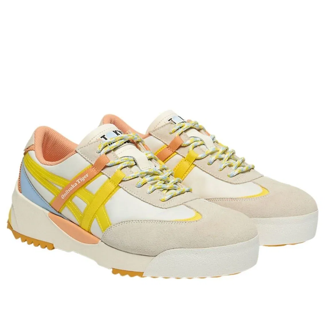 Кроссовки Onitsuka Tiger Delegation EX 'Cream Vibrant Yellow' 1183A604-101, белый — фото 4