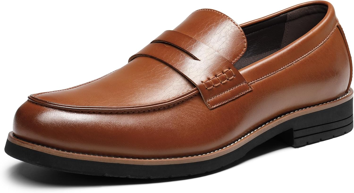 

Мужские деловые слипоны-пенни лоферы Bruno Marc, коричневый