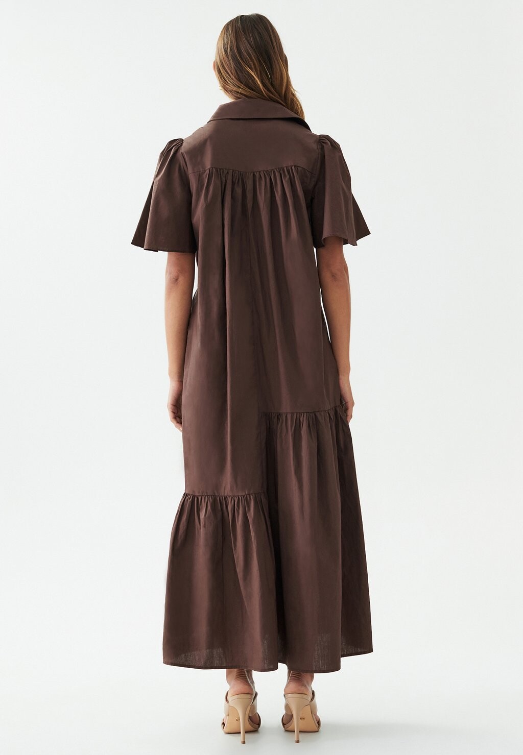 

Длинное платье BEA FRILLED WILLA, коричневый