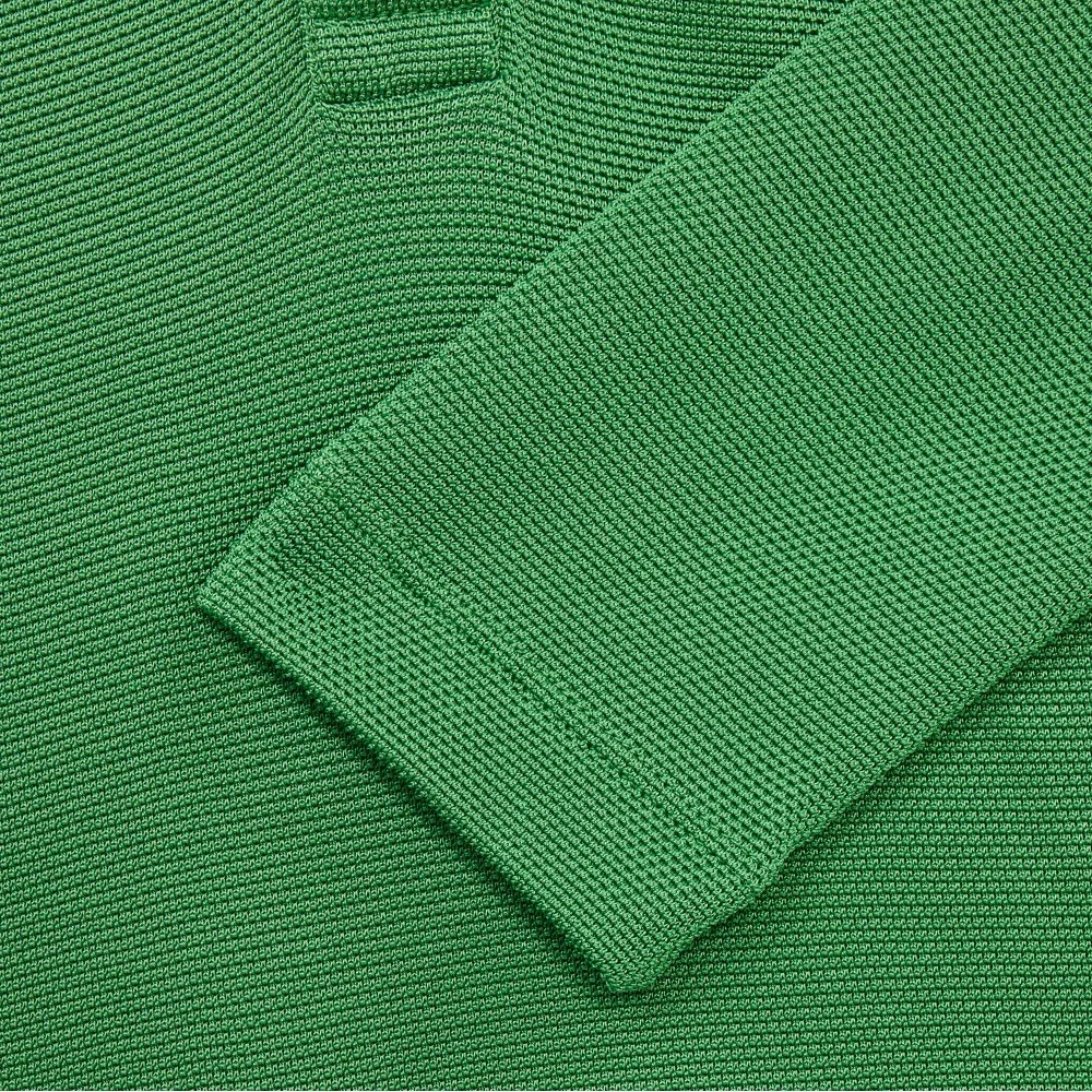 Платье Lacoste Блестящее поло с длинными рукавами, Весенний зеленый — фото 3