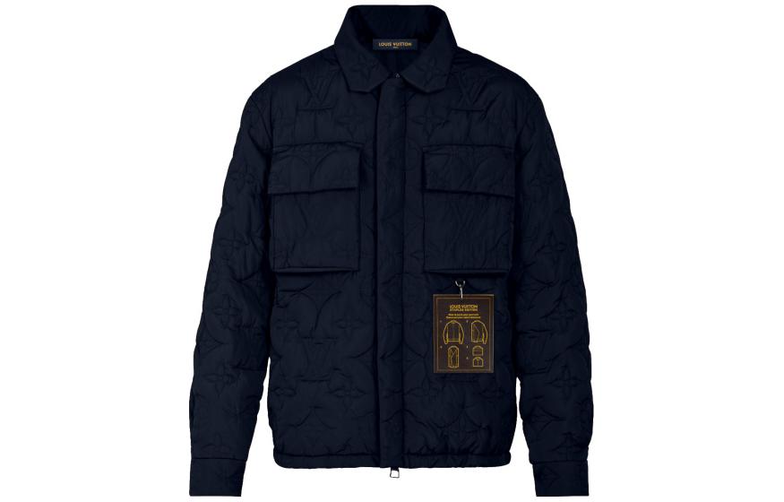 

Куртка Lv Monogram Padded Light Blouson LOUIS VUITTON, Shopping Bag Included