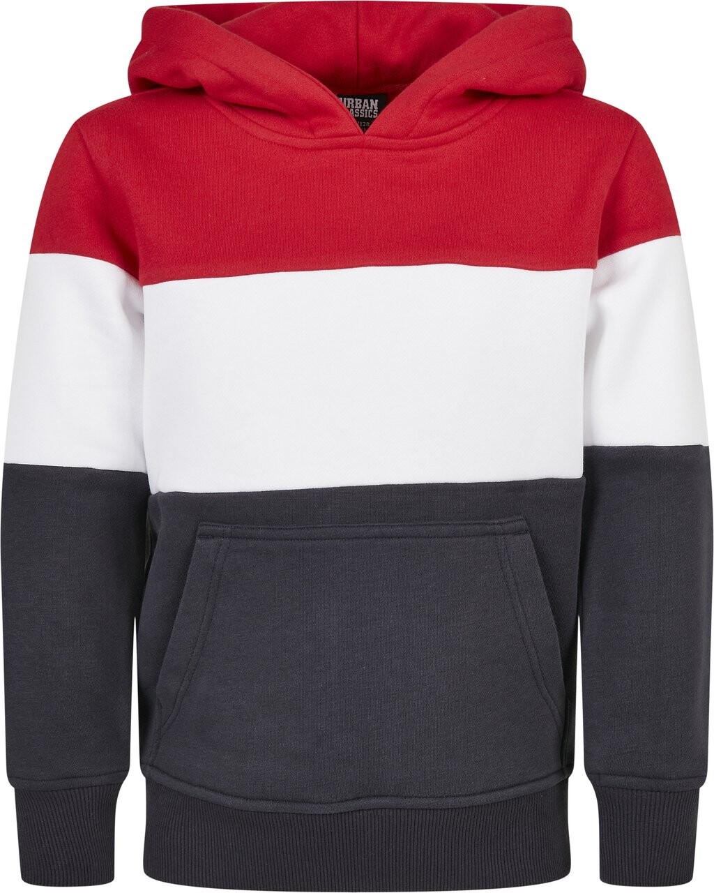 

Толстовка Urban Classics, цвет fire red/white/navy
