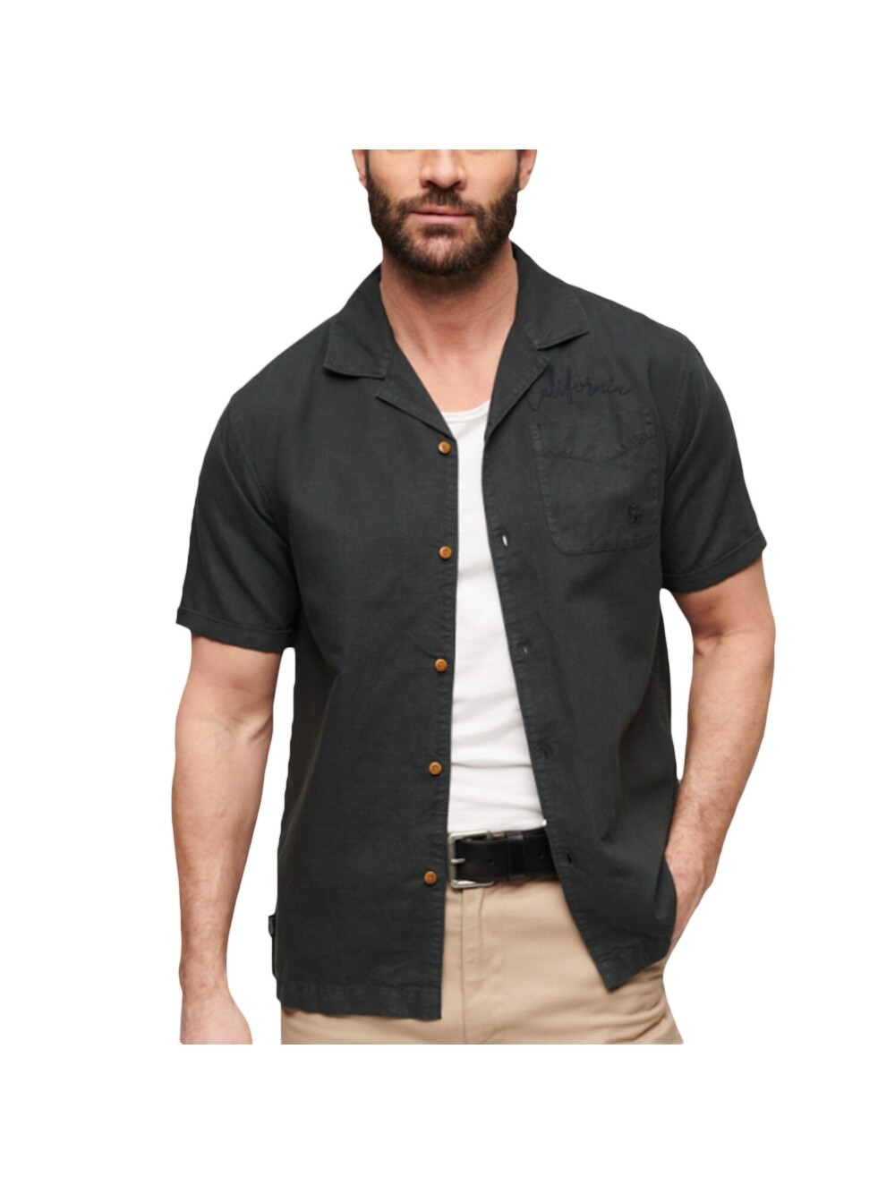 

Рубашка курорт Superdry, черный