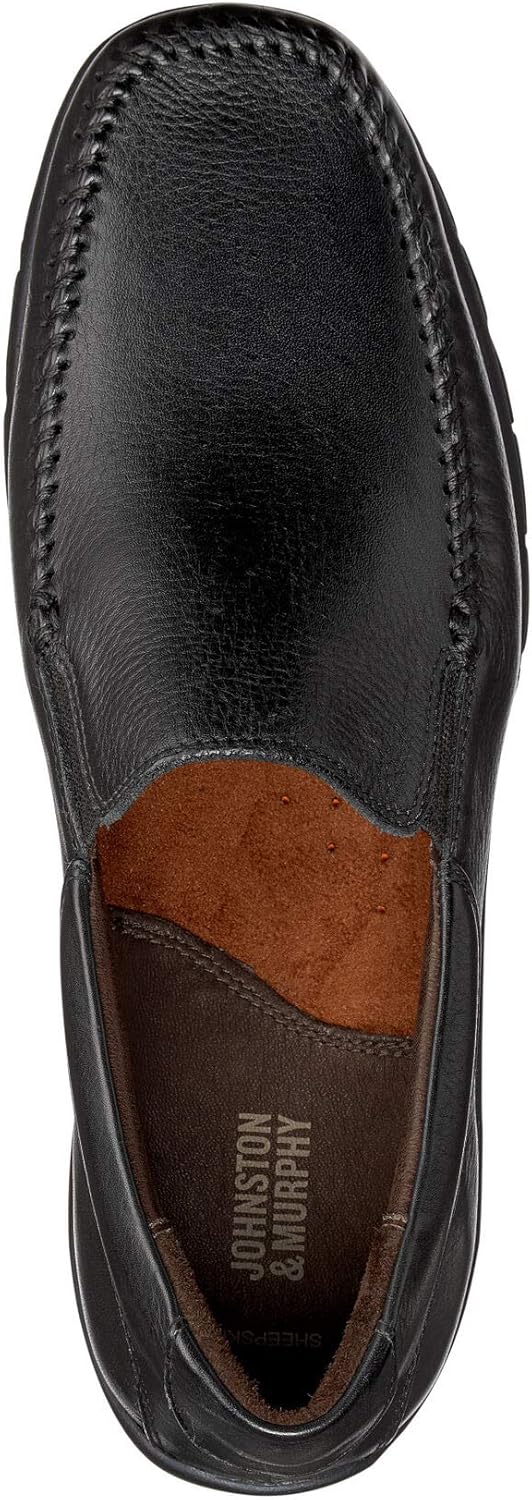 Johnston & Murphy Men's Crawfoord Venitian Mahogany Leather, черный — фото 2