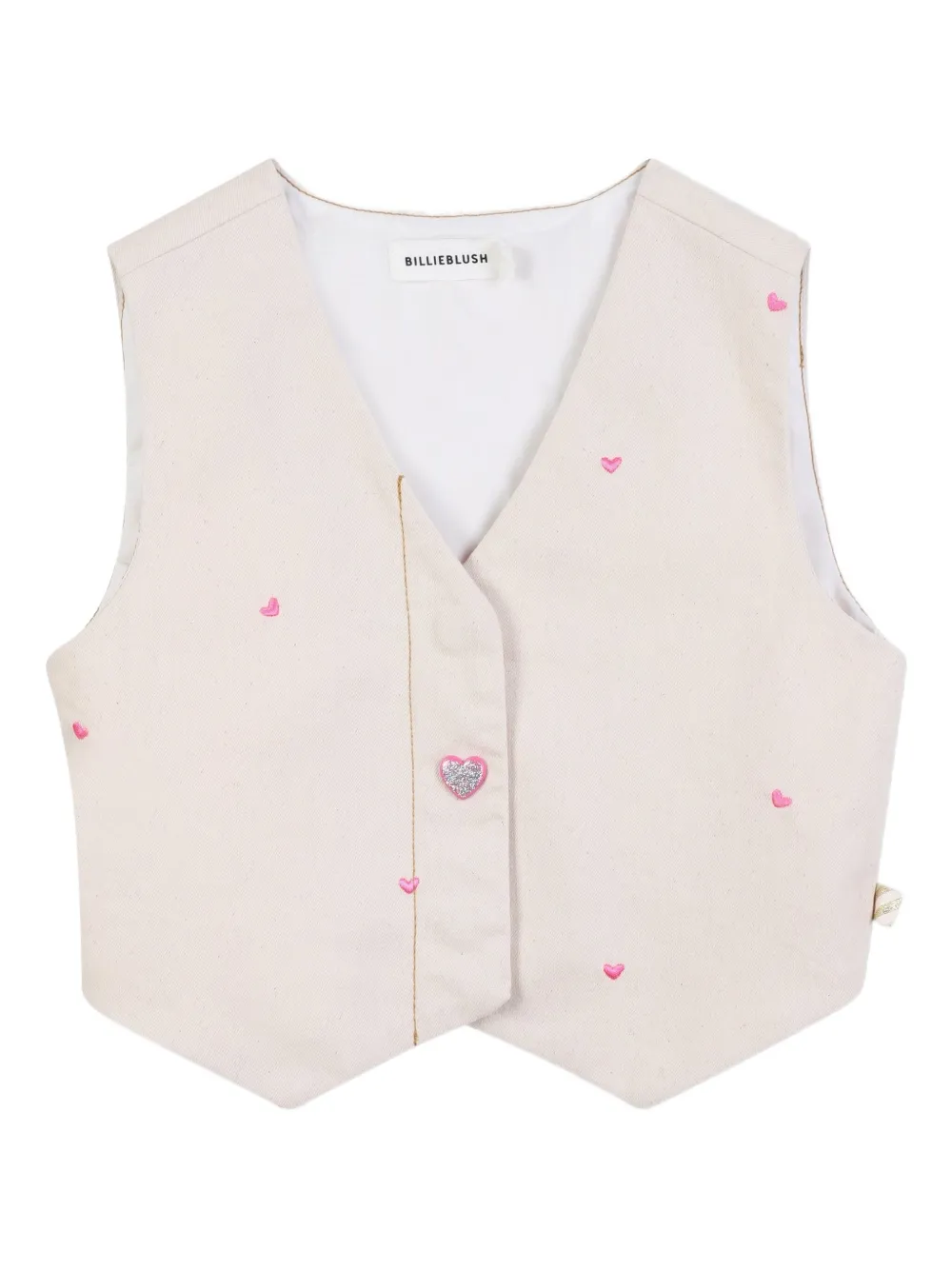 

Топ с вышивкой Billieblush, нейтральный