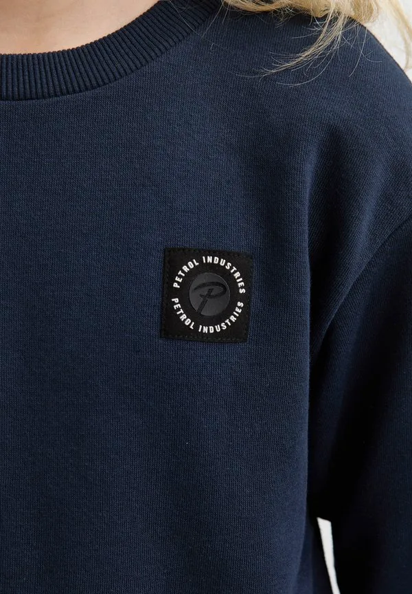 Толстовка с круглым вырезом цвета койот Petrol Industries, Navy Blue — фото 4