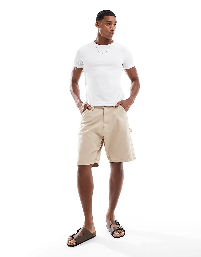 

Свободные шорты Jack & Jones Carpenter бежевого цвета