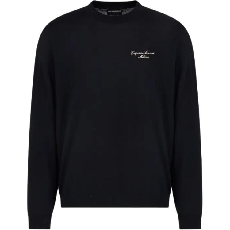 

Свитер из чистой шерсти EMPORIO ARMANI, синий