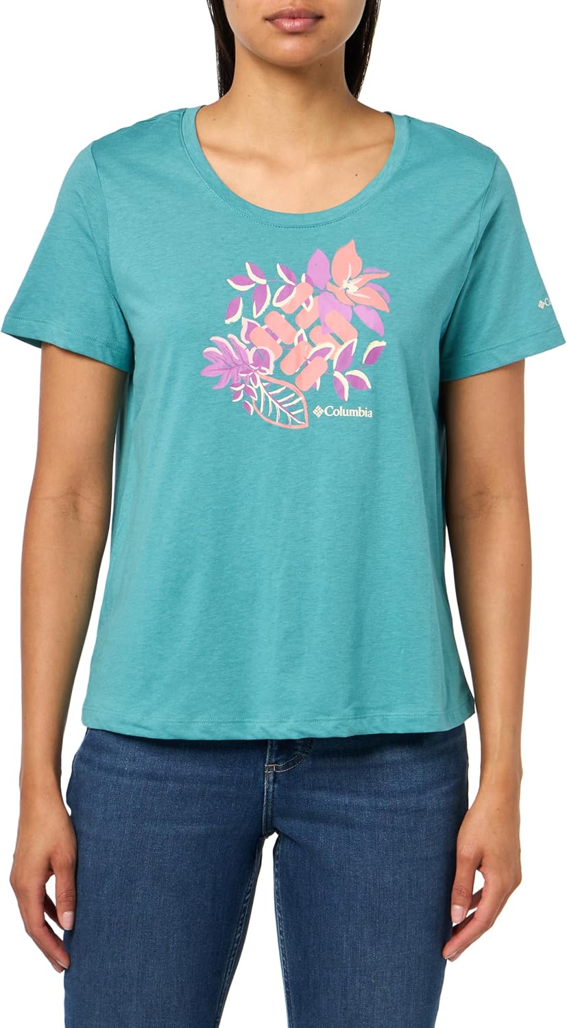 

Женская футболка Columbia Ruby Springs с графическим принтом, круглым вырезом и короткими рукавами, Teal/Botanical Gem, Красный, Женская футболка Columbia Ruby Springs с графическим принтом, круглым вырезом и короткими рукавами, Teal/Botanical Gem