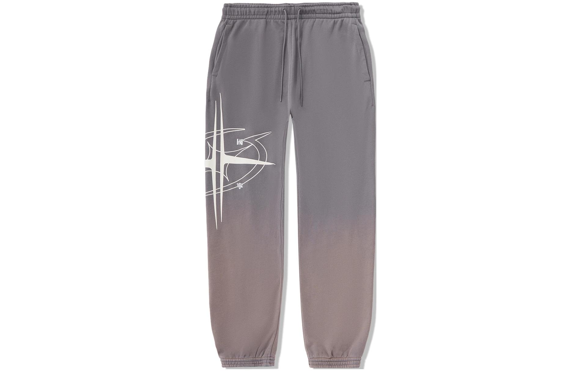 

Трикотажные спортивные штаны Unisex Smoky Ink Gray LiNing, серый