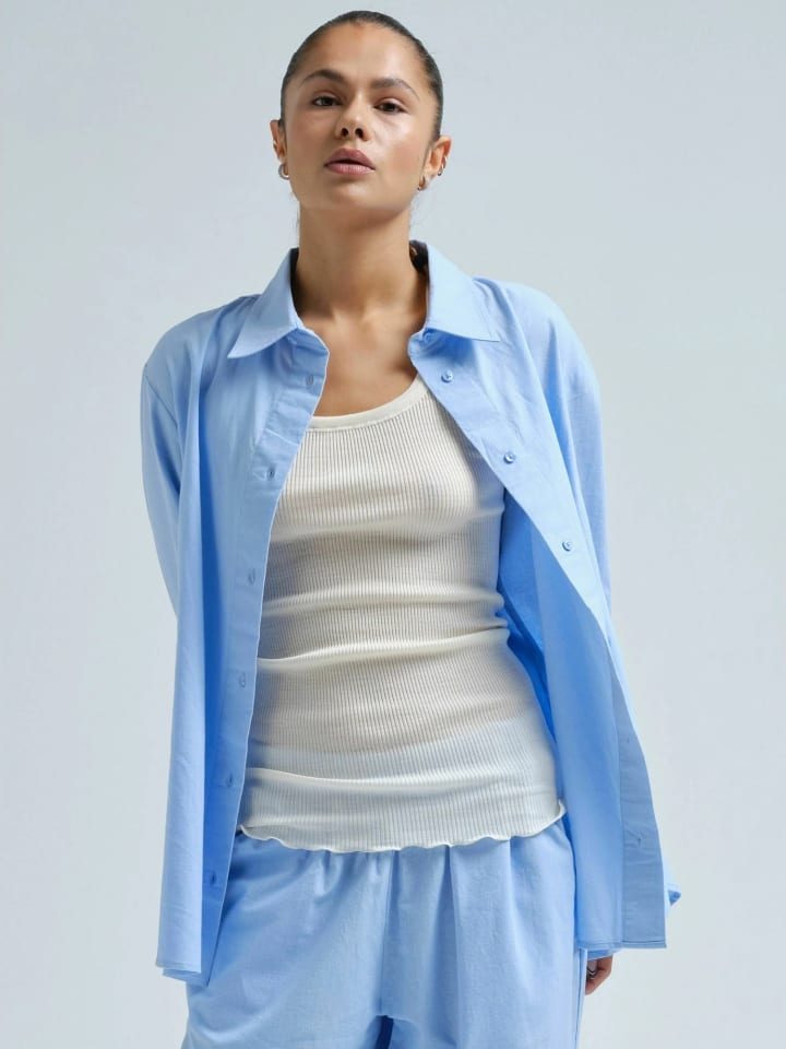 

Seamless Basic Футболка «Амальфи» светло-голубого цвета