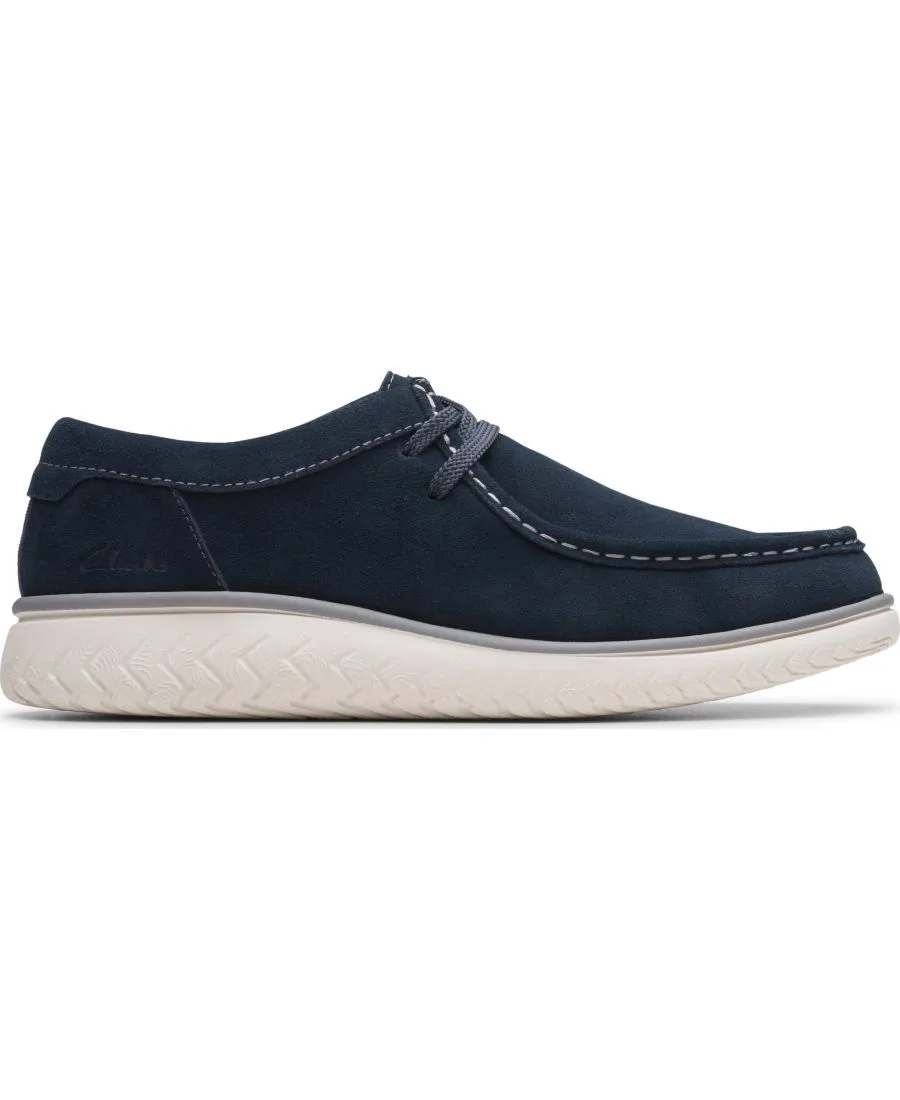 Мужские низкие повседневные слипоны RelaxLite Clarks, темно-синий suede — фото 2