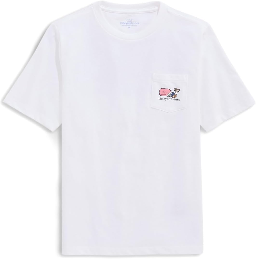 

Футболка Vineyard Vines Kids Football Bts Short Sleeve Tee, цвет White Cap