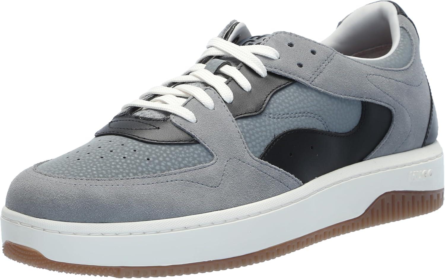 

Мужские кроссовки HUGO Kilian в ретро стиле с двухцветным дизайном, черный