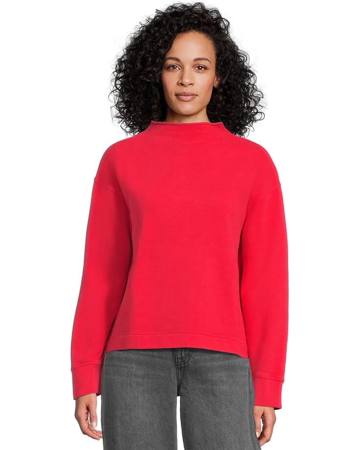 

Толстовка Madewell Funnel Neck Sweatshirt, цвет Bright Cherry