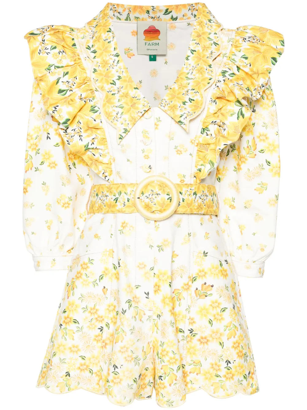 

Комбинезон Azaleia с цветочным принтом FARM Rio, желтый