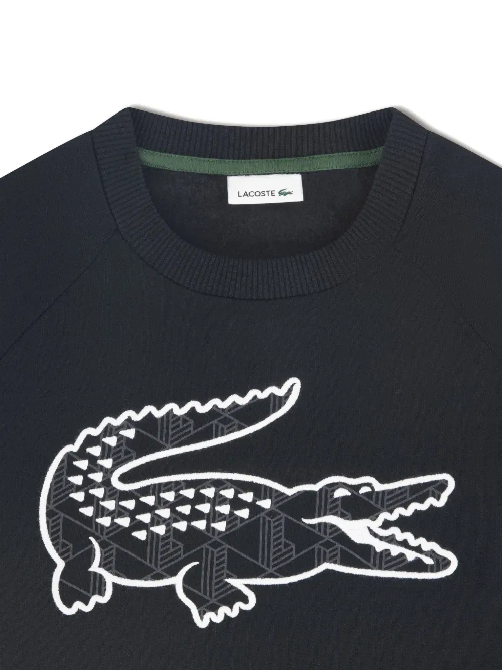 Свитер с геометрическим логотипом Lacoste Kids, синий — фото 4