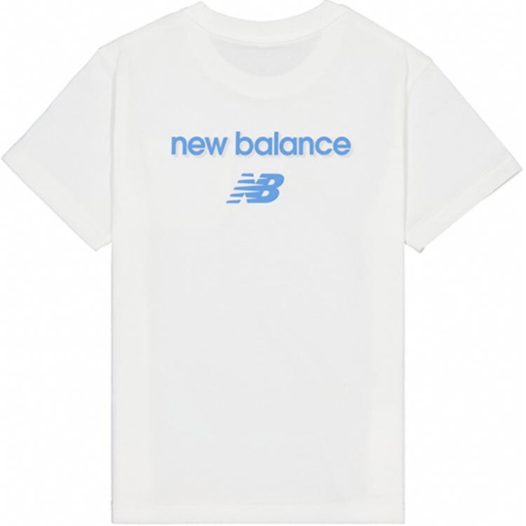 Детская футболка New Balance, белый — фото 2